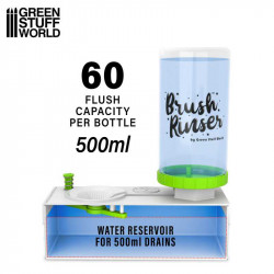 Bouteille Verte 500ml - Brush Rinser