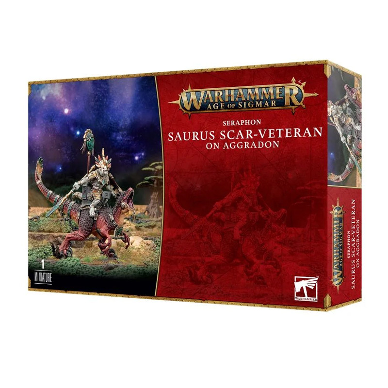 Vétéran Scarifié Saurus sur Aggradon - Seraphon Vétéran Scarifié Saurus sur Aggradon - Seraphon