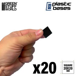 Socles Plastiques Carrés (20x20mm) - Socles