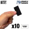 Socles Plastiques Rectangulaires (25x50mm) - Socles