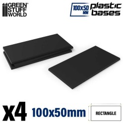 Socles Plastiques Rectangulaires (100x50mm) - Socles