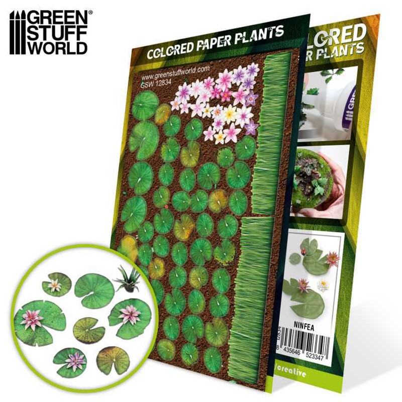 Plantes à Papier Coloré - Nenuphars - Flocage (-5%)