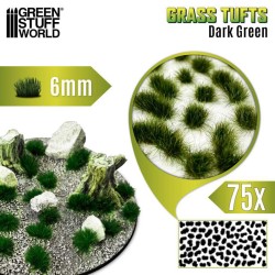 Touffes d'Herbe (6mm) - Vert Foncé - Flocage (-10%)