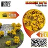 Touffes de Fleurs (6mm) - Jaune - Flocage (-10%)