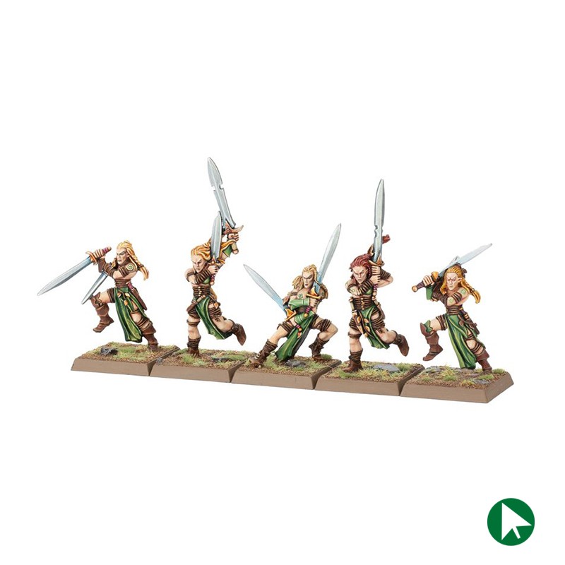 Troupe de Danseurs de Guerre - Elfes Sylvains - TOW