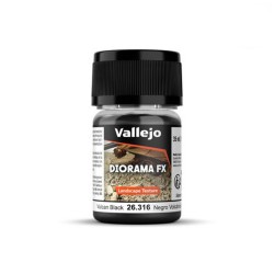 Vulcan Black - Noir Volcan - 0.1-0.6mm - 35ml - Diorama FX