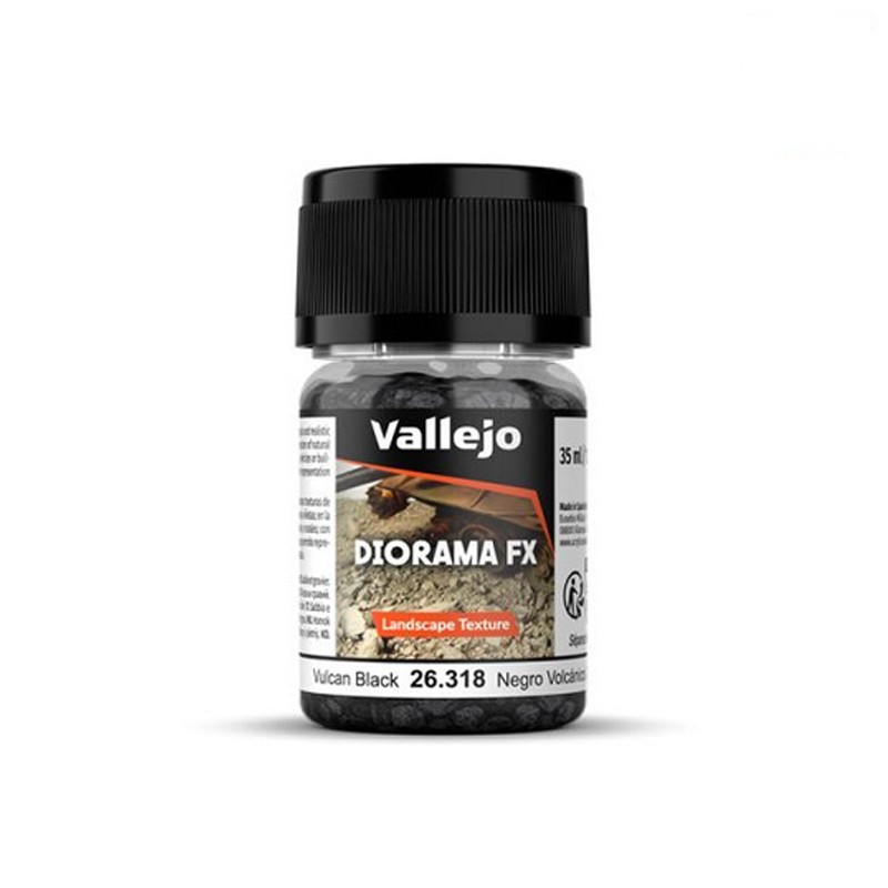 Vulcan Black - Noir Volcan - 2-5mm - 35ml - Diorama FX