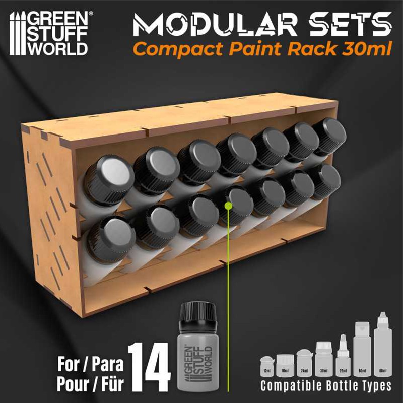 Présentoir Modulaire pour Peinture - Vertical Compact 30ml - Peintures Présentoir Modulaire pour Peinture - Vertical Compact 30ml - Peintures