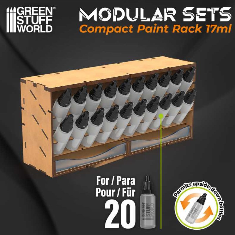 Présentoir Modulaire pour Peinture - Vertical Compact 17ml - Peintures Présentoir Modulaire pour Peinture - Vertical Compact 17ml - Peintures