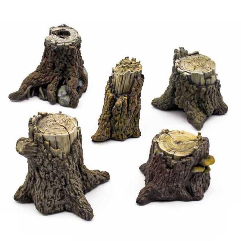 5 Souches d'Arbres - Résine (-5%)