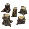 5 Souches d'Arbres - Résine (-5%)
