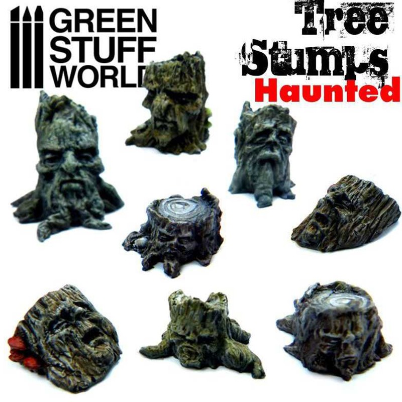 8 Souches d'Arbres Enchantées - Résine (-5%) 8 Souches d'Arbres Enchantées - Résine (-5%)