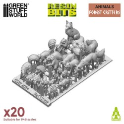 Animaux Forestiers 1:48 - Décors - Résines (-5%)