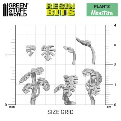 Plantes de Monstera 1:48 - Décors - Résines (-5%)