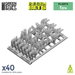 Feuilles de Fougère 1:48 - Décors - Résines (-5%)