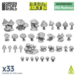 Champignons Sauvages 1:48 - Décors - Résines (-5%)