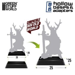 Adaptateur pour socle plastique 20 à 25 mm - Socles