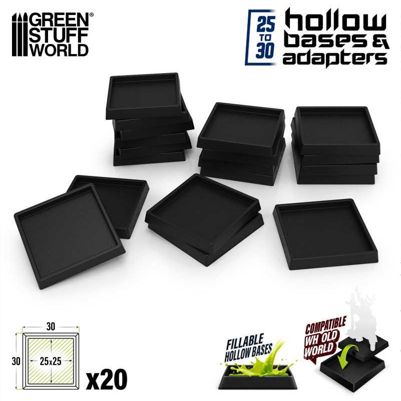 Adaptateur pour socle plastique 25 à 30 mm - Socles