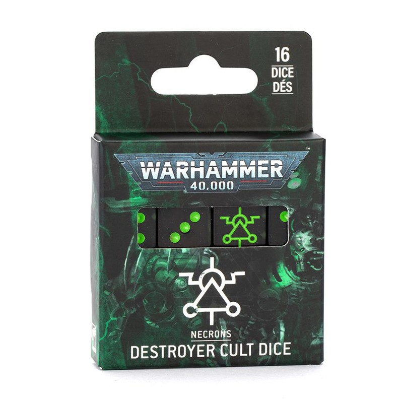 Set de Dés - Culte Destroyer - Nécrons (Dice Set)