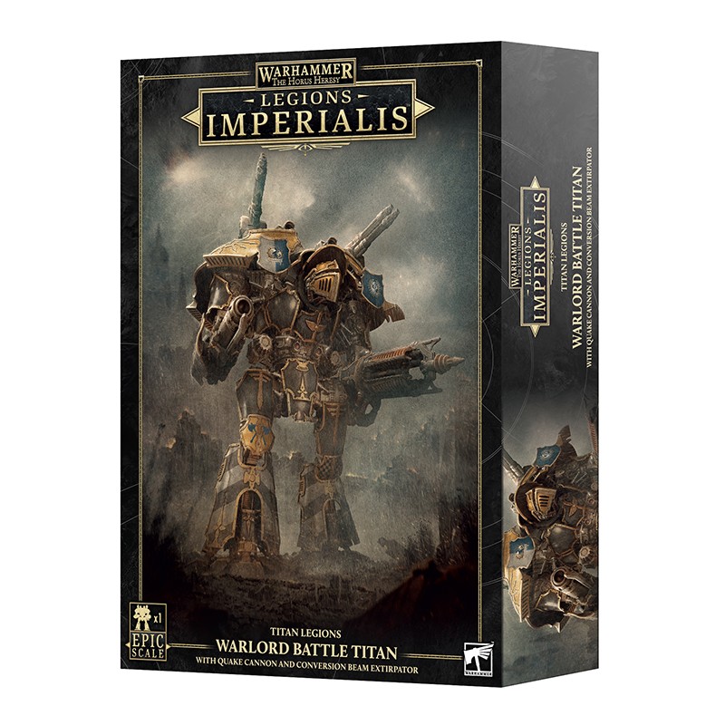 Warlord Titan - Quake Cannon and Conversion Beam Extirpator - Legions Imperialis HH