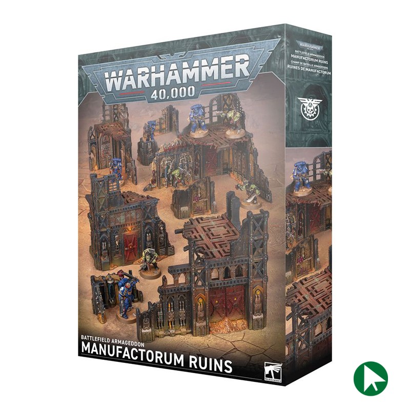 Champ de Bataille Armageddon - Ruines de Manufactorum - 40K (Non Peint)