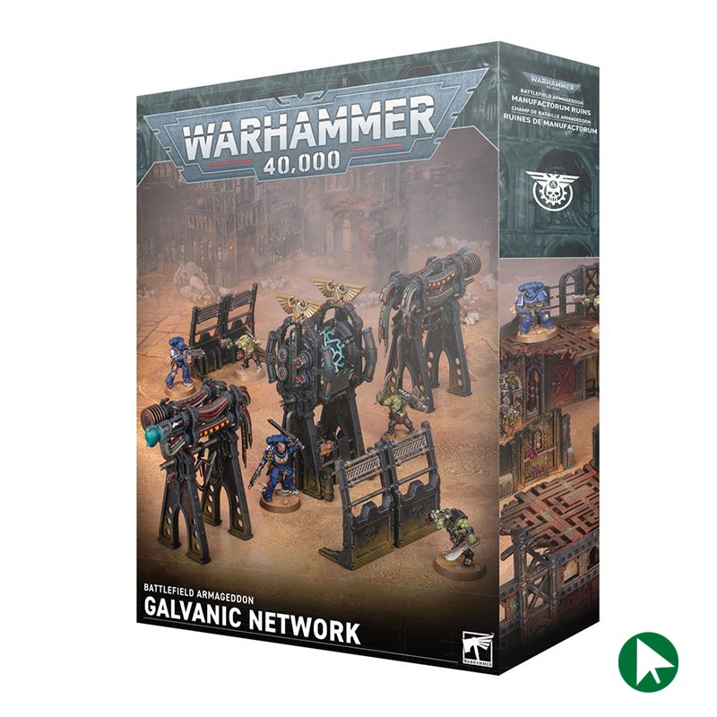 Terrain - Champ de Bataille Armageddon - Réseau Galvanique - 40K (Non Peint)