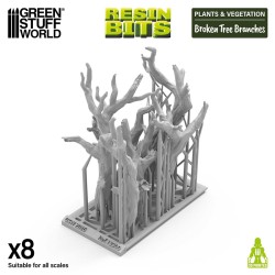 Branches d'arbre cassées 1:72 - 1:48 - 1:35 - Décors - Résines (-5%)