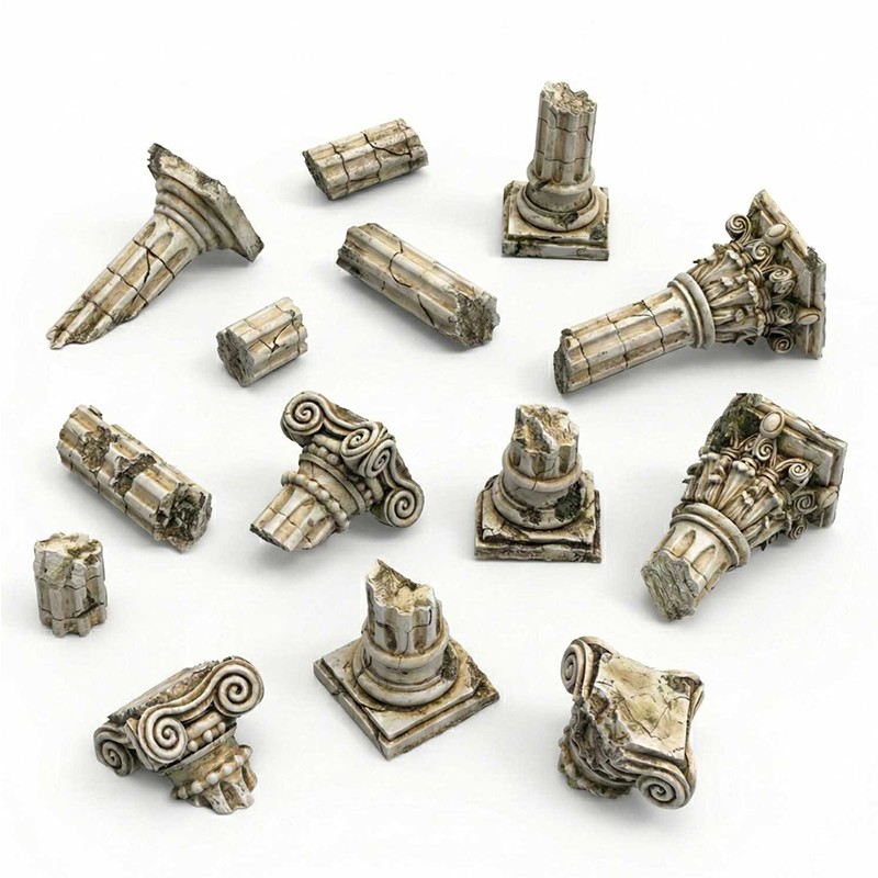 Ruines de Colonnes Grecques 1:48 - 1:35 - Décors - Résines (-5%)
