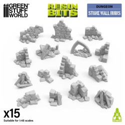 Ruines de Murs en Pierre​ 1:48 - Décors - Résines (-5%)