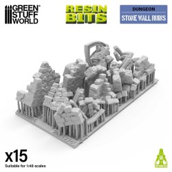 Ruines de Murs en Pierre​ 1:48 - Décors - Résines (-5%)