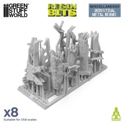 Poutres Métalliques Industrielles 1:48 - 1:35 - Décors - Résines (-5%)
