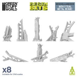 Poutres Métalliques Industrielles 1:48 - 1:35 - Décors - Résines (-5%)
