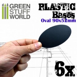 Socles Plastiques Ovale (90x52mm) AOS - Socles