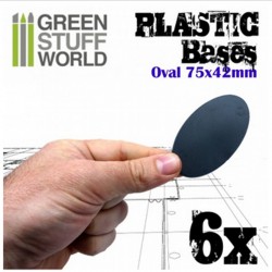 Socles Plastiques Ovale (75x42mm) AOS - Socles
