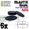 Socles Plastiques Ovale (60x35mm) AOS - Socles