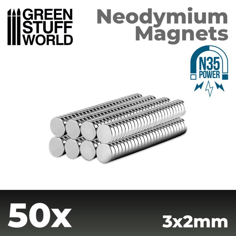 Aimants Néodymes 3x2mm (X50) (N35) - Outil de Travail (-10%)