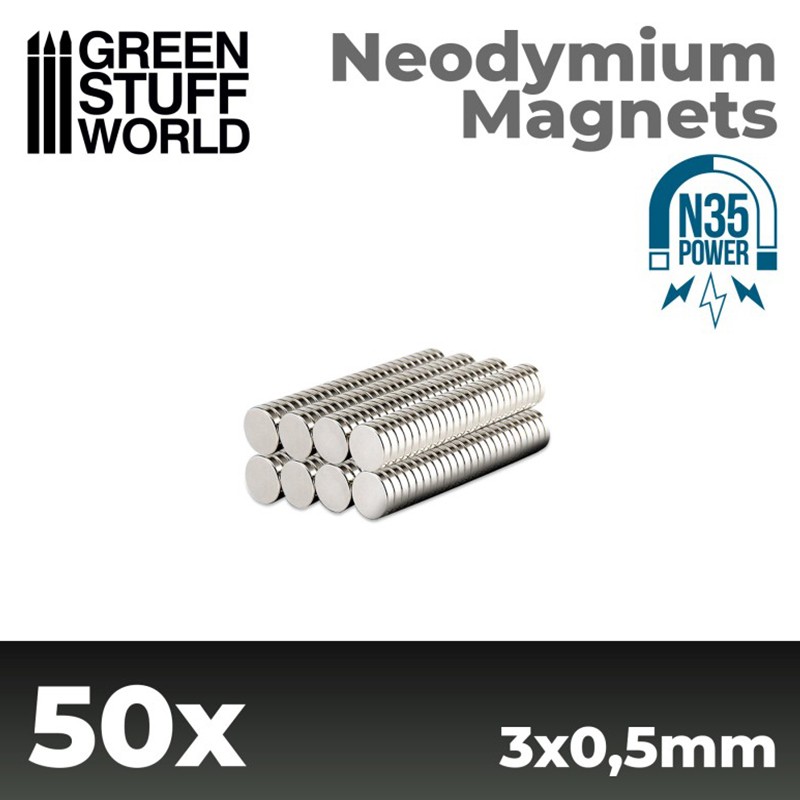 Aimants Néodymes 3x0.5mm (X50) (N35) - Outil de Travail (-10%)