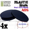 Socles Plastiques Ovale (105x70mm) AOS - Socles