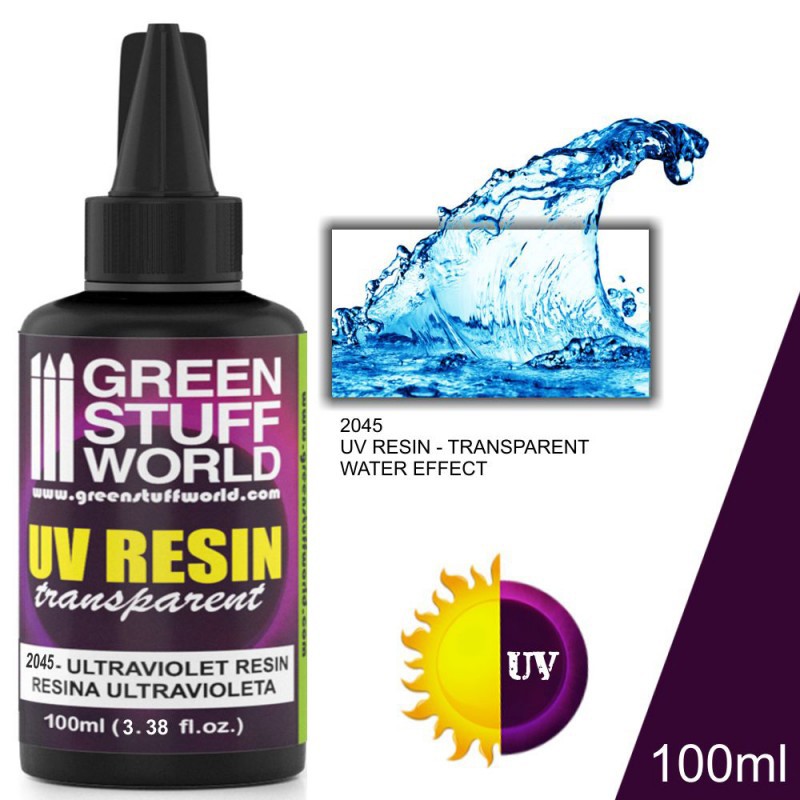 Résine UV 17ml - Effet eau (sèche avec lumière UV en peu de temps