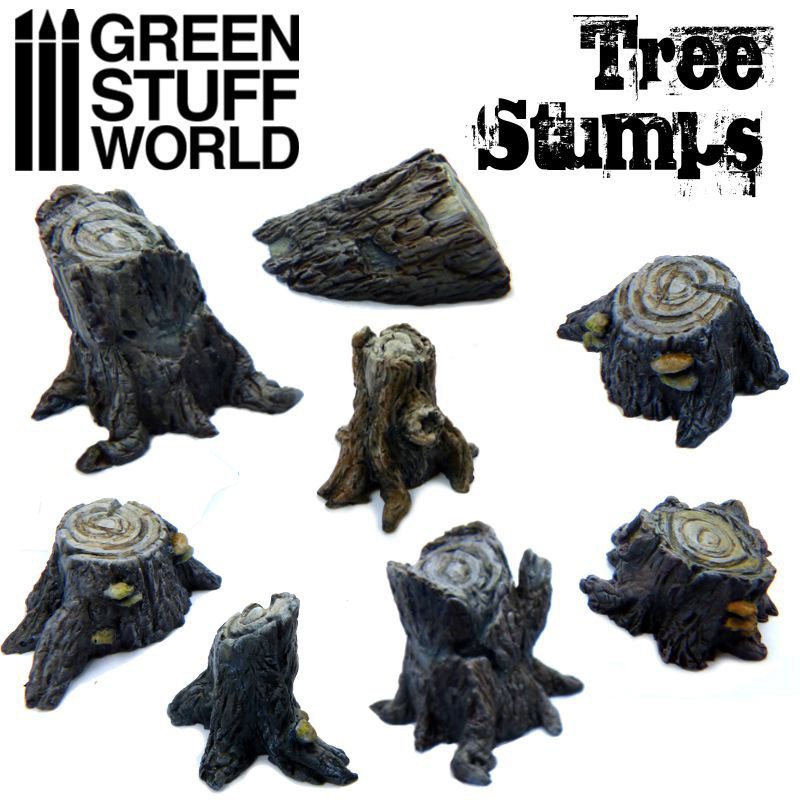 8 Souches d'Arbres - Résine (-5%) 8 Souches d'Arbres - Résine (-5%)