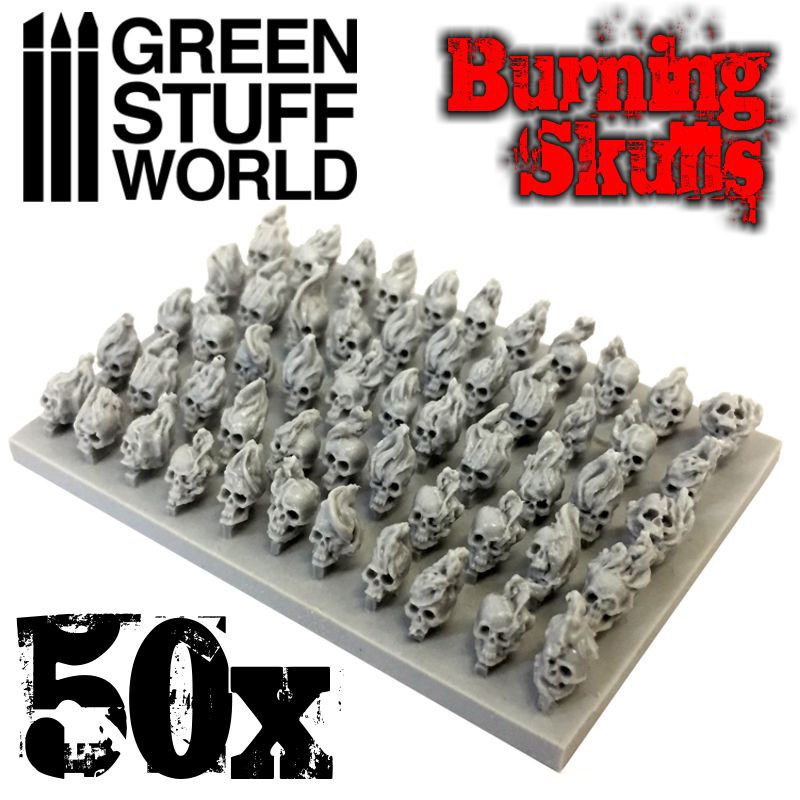 50x Crânes Humains Brûlants - Résine (-10%) 50x Crânes Humains Brûlants - Résine (-10%)