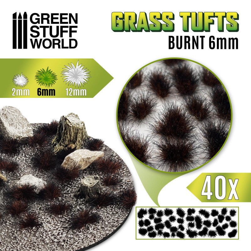 Touffes d'herbe (6mm) - Brulé - Flocage (-10%)