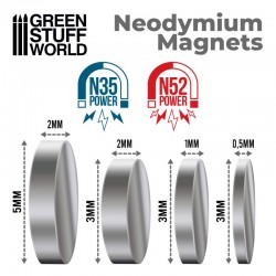 Aimants Néodymes 3x2mm (X100) (N35) - Outil de Travail (-10%)