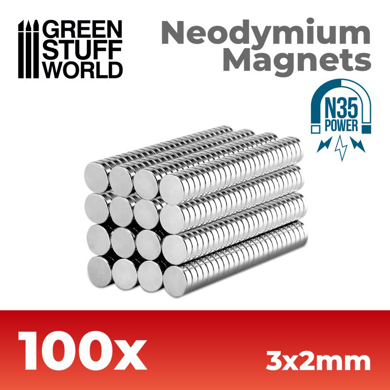 Aimants Néodymes 3x2mm (X100) (N35) - Outil de Travail (-10%)