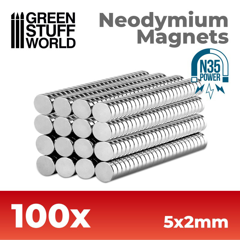 Aimants Néodymes 5x2mm (X100) (N35) - Outil de Travail (-10%)