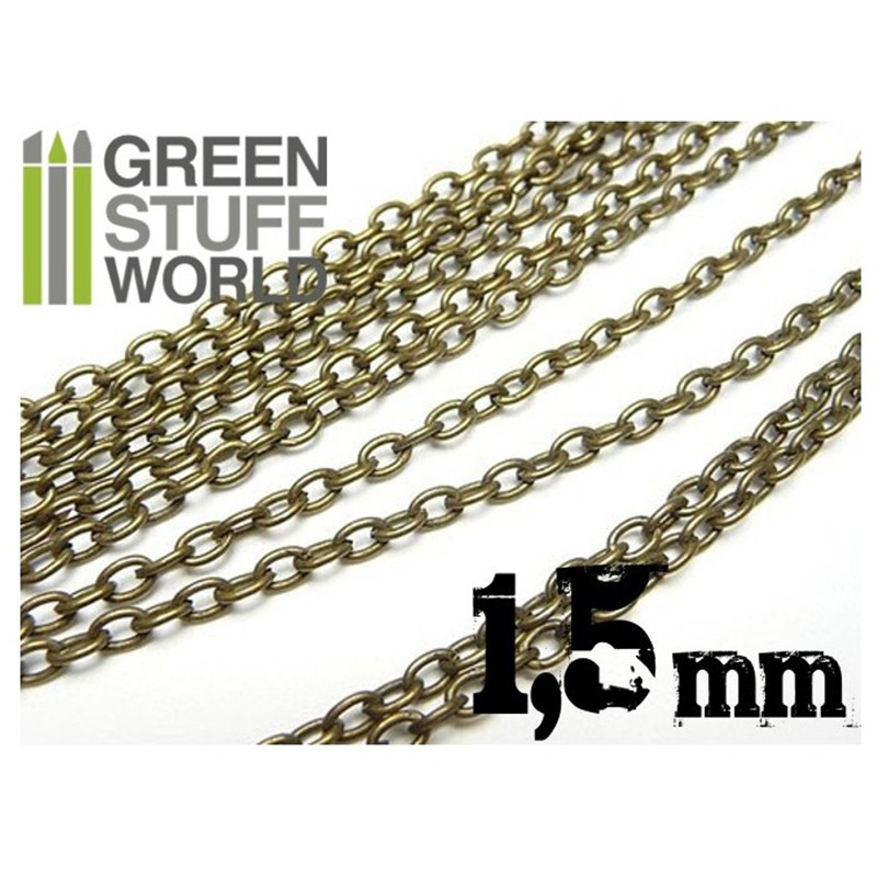 Chaine de Modelisme 1.5 mm - 1 mètre - Décors - Résines (-10%)