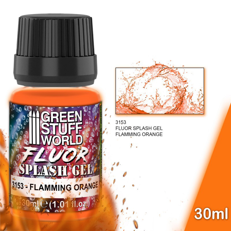 Splash Gel - Orange Flamboyant - Peintures Effets Splash Gel - Orange Flamboyant - Peintures Effets