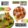 Touffes de Buissons (6mm) - Rouges - Flocage (-10%)