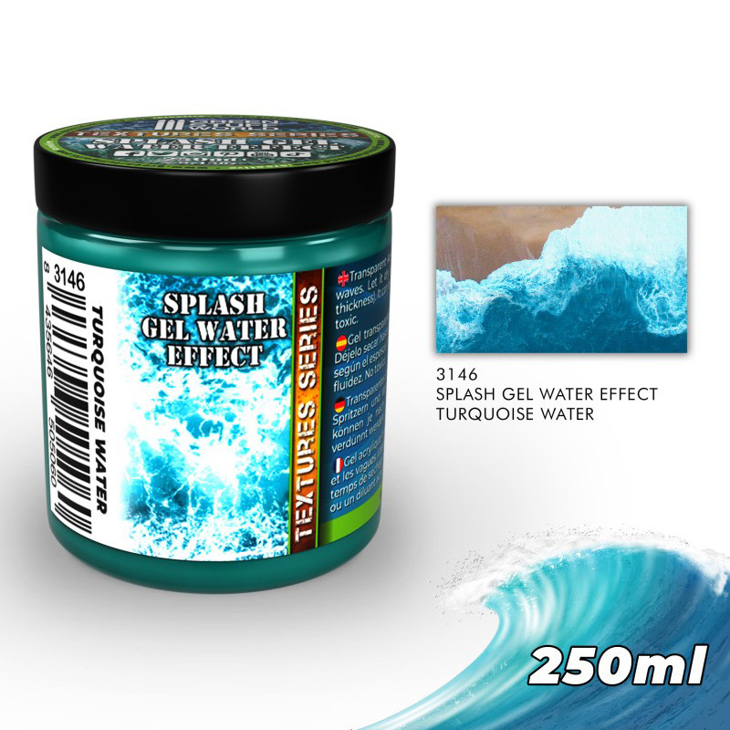 Gel à effet d'eau - Turquoise 250ml - Peintures Auxiliaire (-10%)